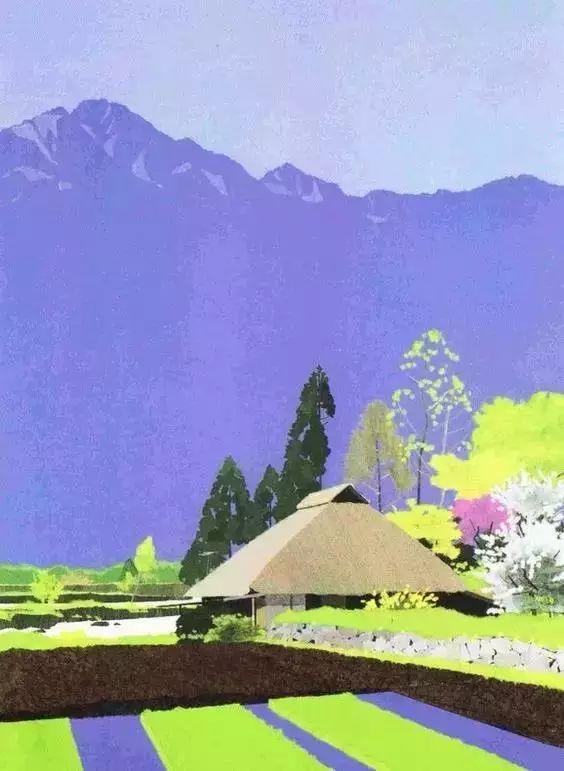 97岁画家内田正泰简约日系画风