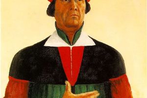 几何抽象画派先驱 俄罗斯 卡西米尔·塞文洛维奇·马列维奇 人物油画作品欣赏下载