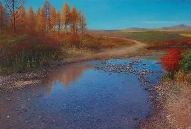 中国油画八人展，美丽的女人和风景!