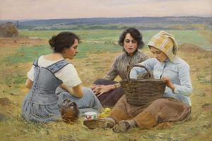 Charles Sprague Pearce 查尔斯·斯普拉格·皮尔斯 人物油画作品欣赏