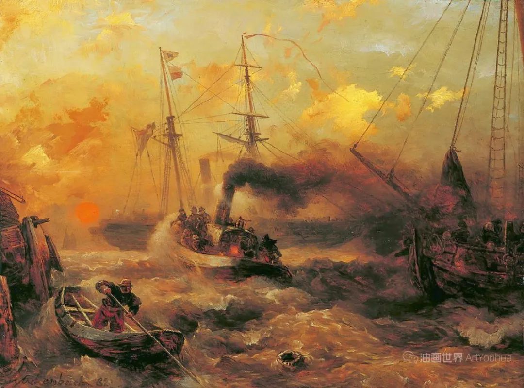 浪漫主义风格的德国风景画家——安德烈亚斯·阿亨巴赫 浪漫主义风格的德国风景画家——安德烈亚斯·阿亨巴赫
