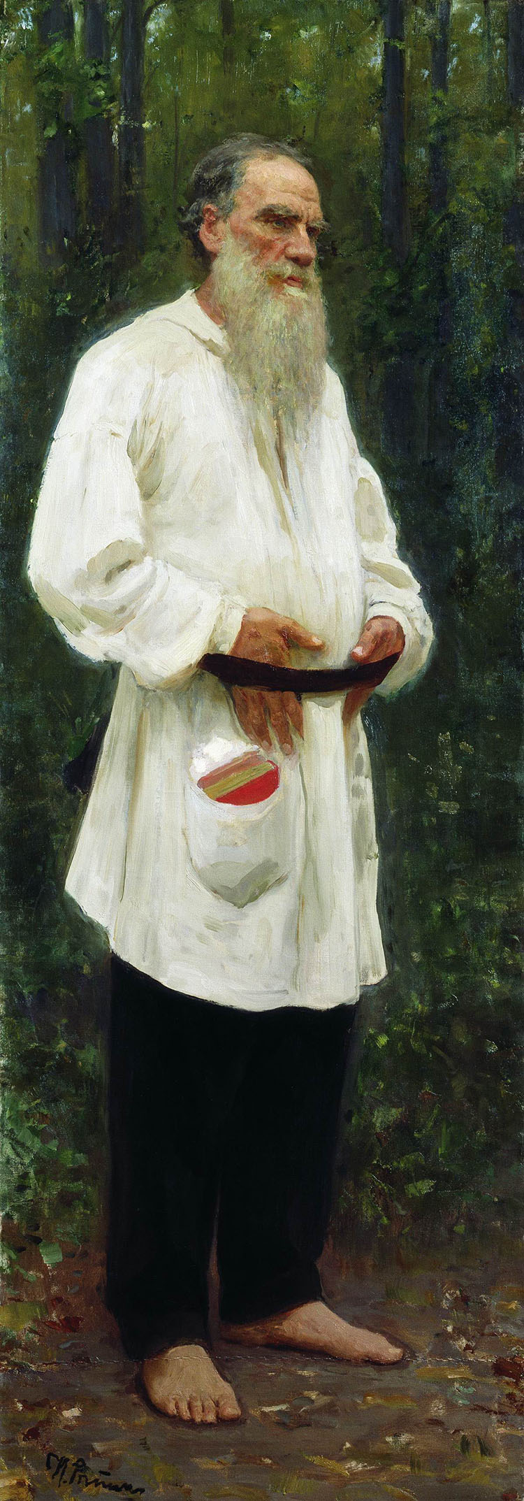 俄国 列宾 托尔斯泰肖像