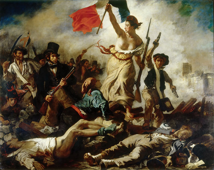 法国 德拉克罗瓦 自由引导人民油画高清下载