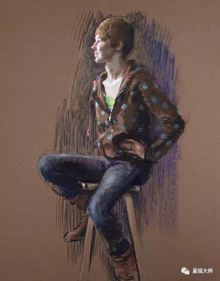 美国女画家朱蒂.卡尔杜奇粉蜡笔画、素描