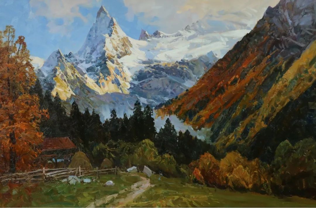 永恒的自然美，俄罗斯画家亚历山大·巴比奇油画