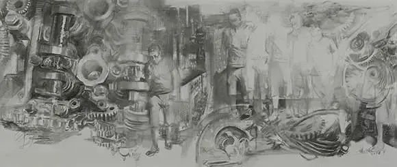 清华美术学院留校素描作品 清华美术学院留校素描作品
