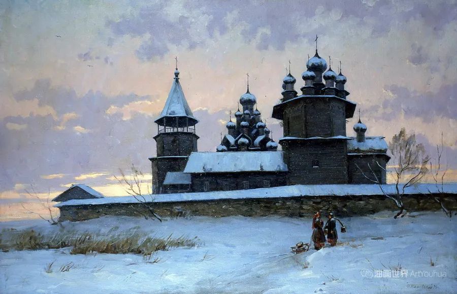 风景与人物，俄罗斯伊戈尔·贝尔科夫斯基作品