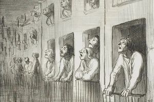 讽刺画大师 (Honore Daumier) 奥诺雷·杜米埃的素描，太牛了