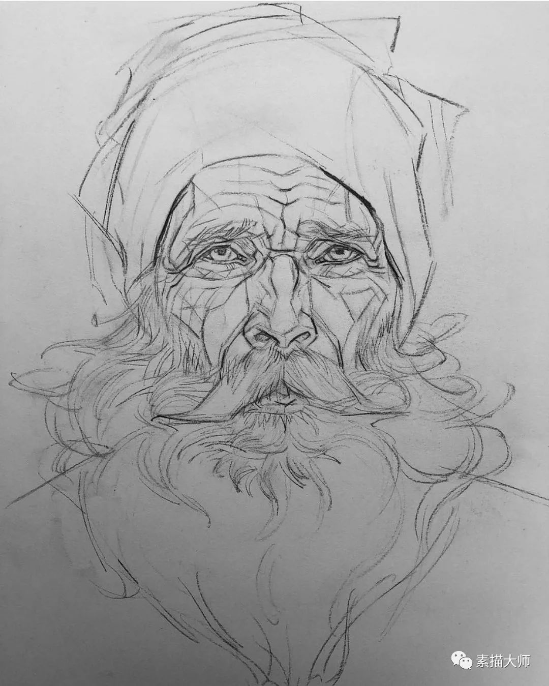旧金山艺术大学教授,Oliver Sin素描二(含过程) 旧金山艺术大学教授,Oliver Sin素描二(含过程)