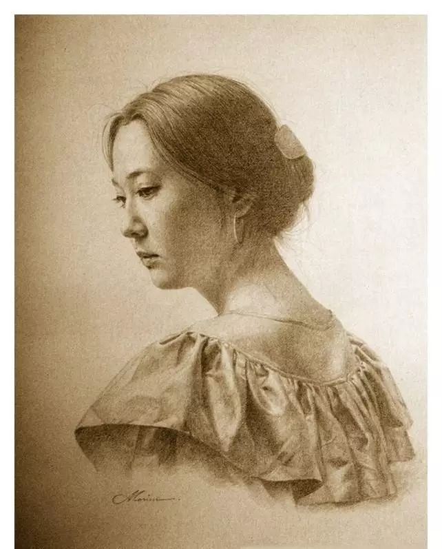素描大师 | 日本大师森木草介笔下的日本女人