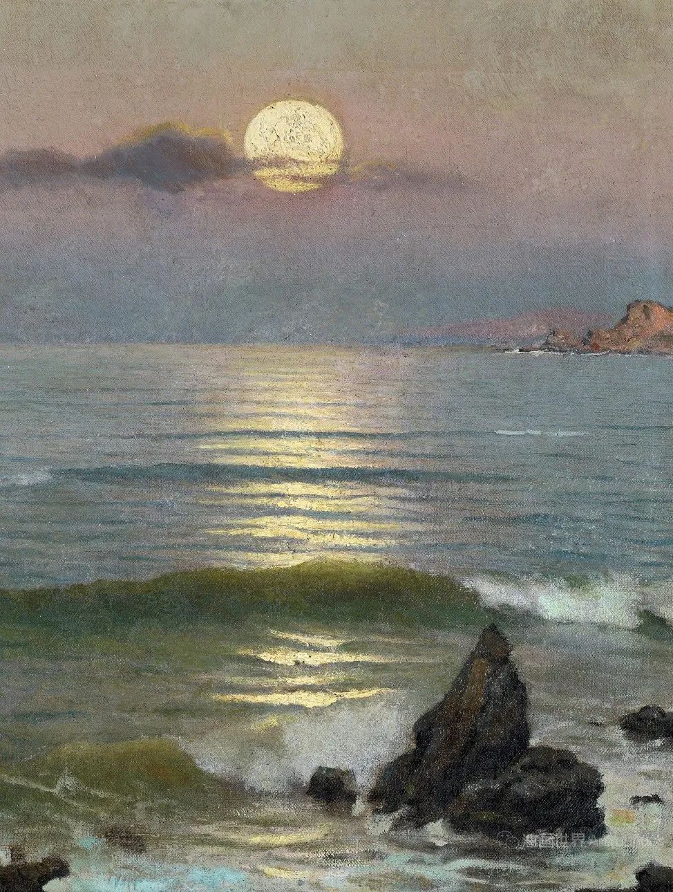 金色的日落、静谧的月光，西班牙画家吉列尔莫作品！