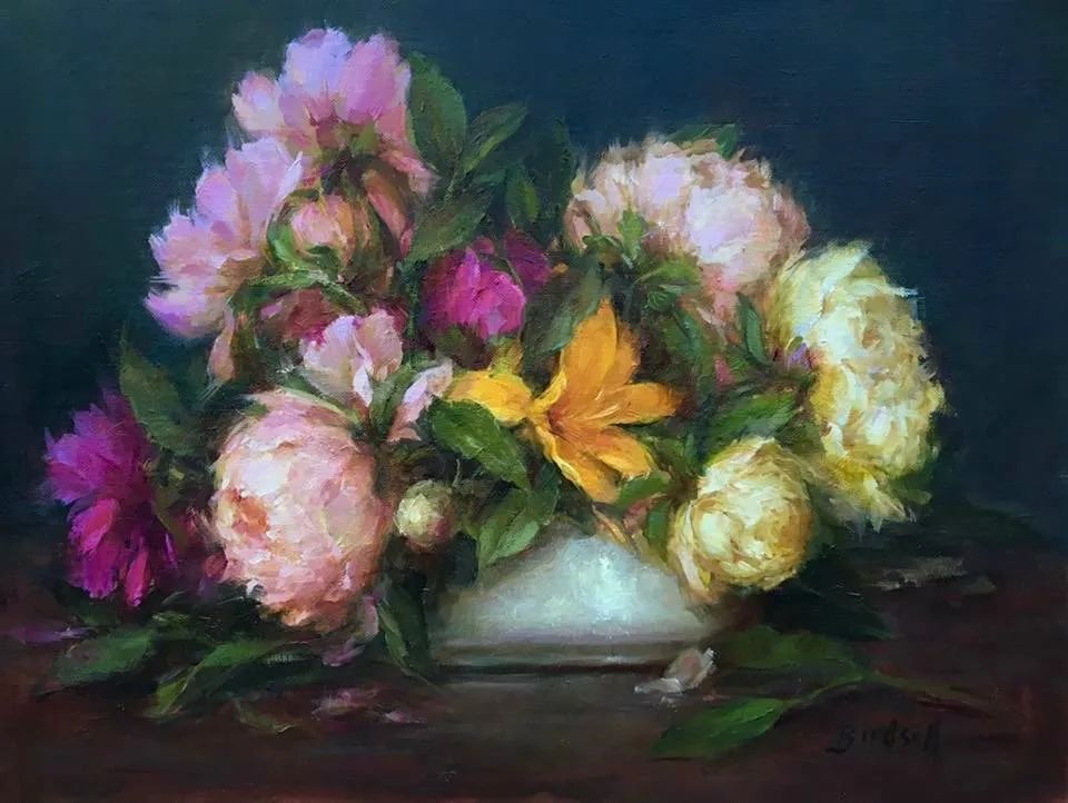 很哇塞的静物花卉,美国画家斯蒂芬妮·伯德索尔作品 很哇塞的静物花卉,美国画家斯蒂芬妮·伯德索尔作品