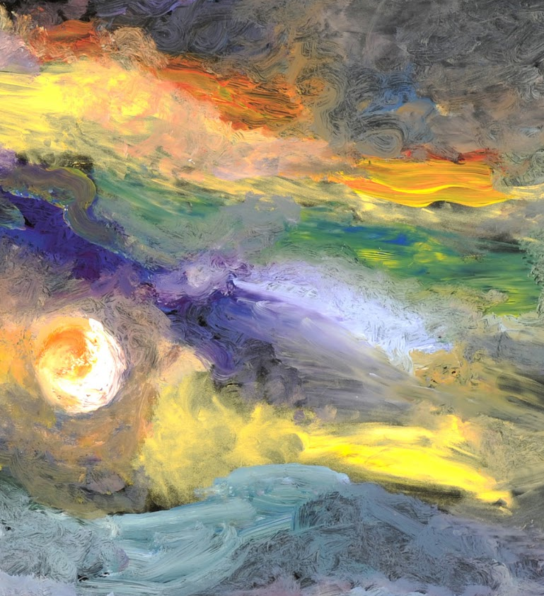 彩云追月，罗马尼亚画家米哈伊·奥尔特亚努作品！