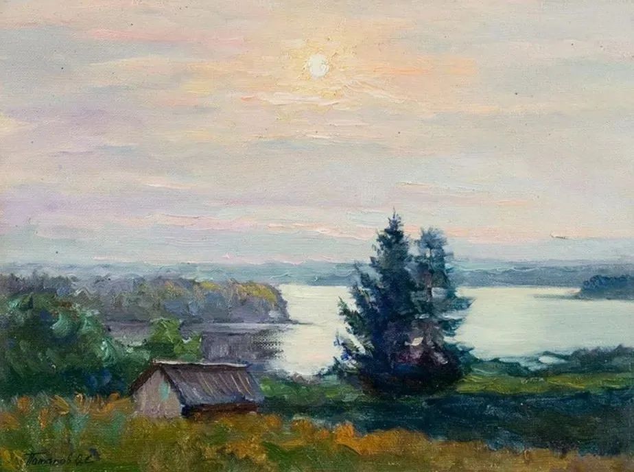 清新静谧的油画，俄罗斯画家奥列格·波塔波夫作品