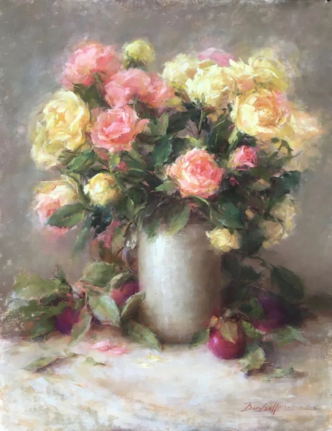 很哇塞的静物花卉,美国画家斯蒂芬妮·伯德索尔作品 很哇塞的静物花卉,美国画家斯蒂芬妮·伯德索尔作品