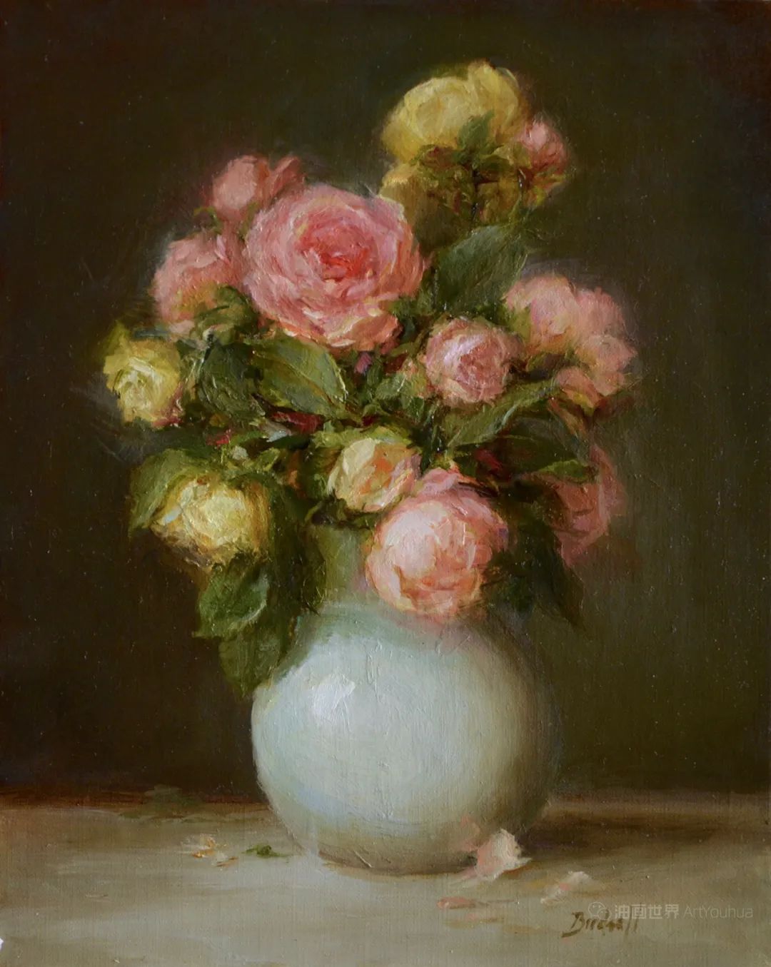很哇塞的静物花卉,美国画家斯蒂芬妮·伯德索尔作品 很哇塞的静物花卉,美国画家斯蒂芬妮·伯德索尔作品