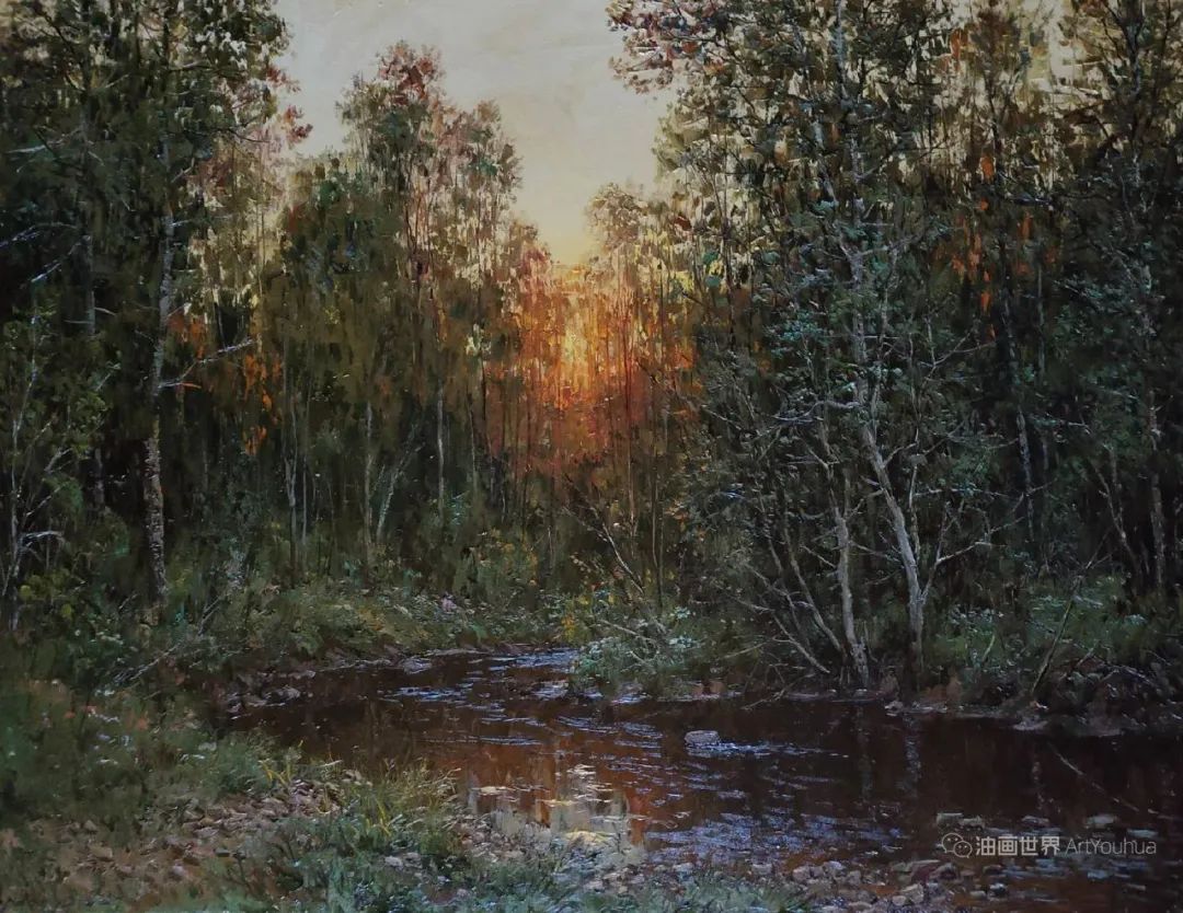 俄罗斯画家的四季风景画，柔美与纯朴并举，太美了！