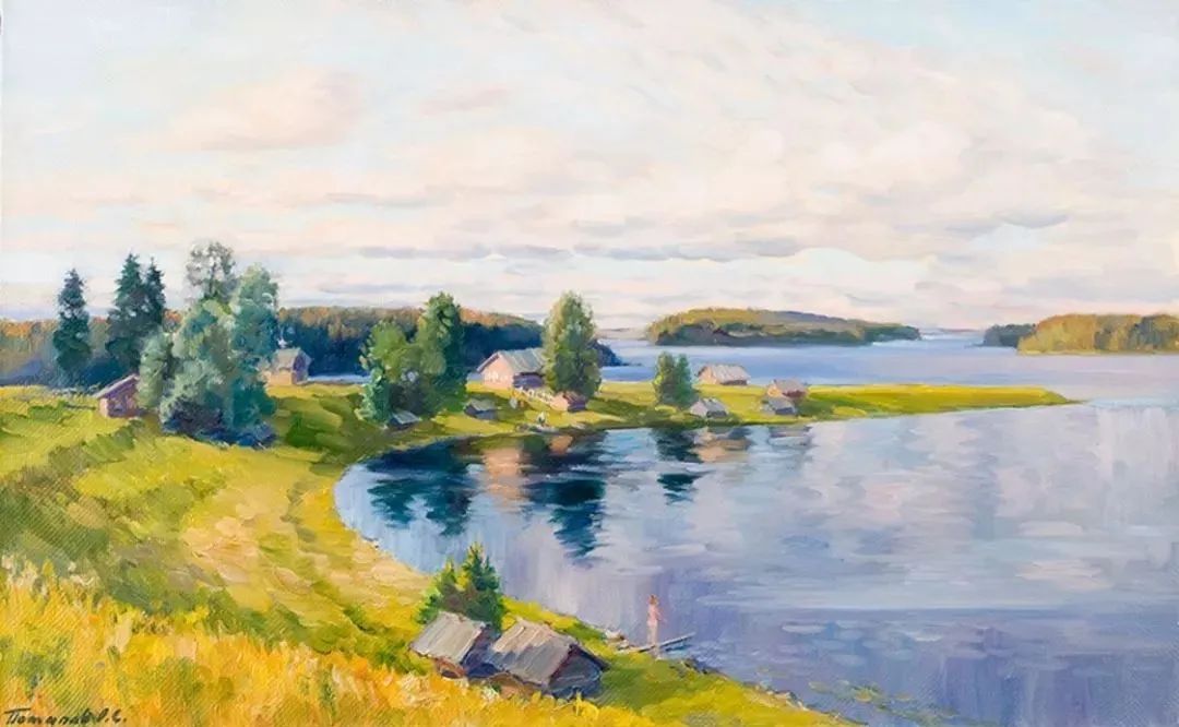 清新静谧的油画，俄罗斯画家奥列格·波塔波夫作品
