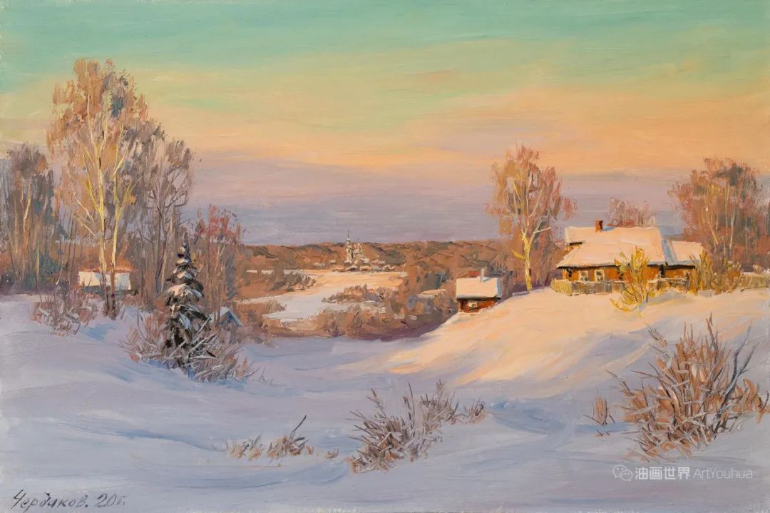 俄罗斯画家的四季风景画，柔美与纯朴并举，太美了！