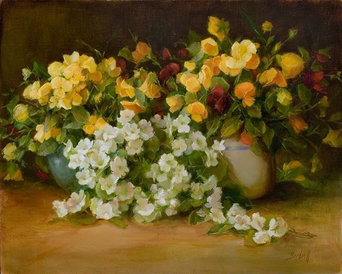 很哇塞的静物花卉,美国画家斯蒂芬妮·伯德索尔作品 很哇塞的静物花卉,美国画家斯蒂芬妮·伯德索尔作品