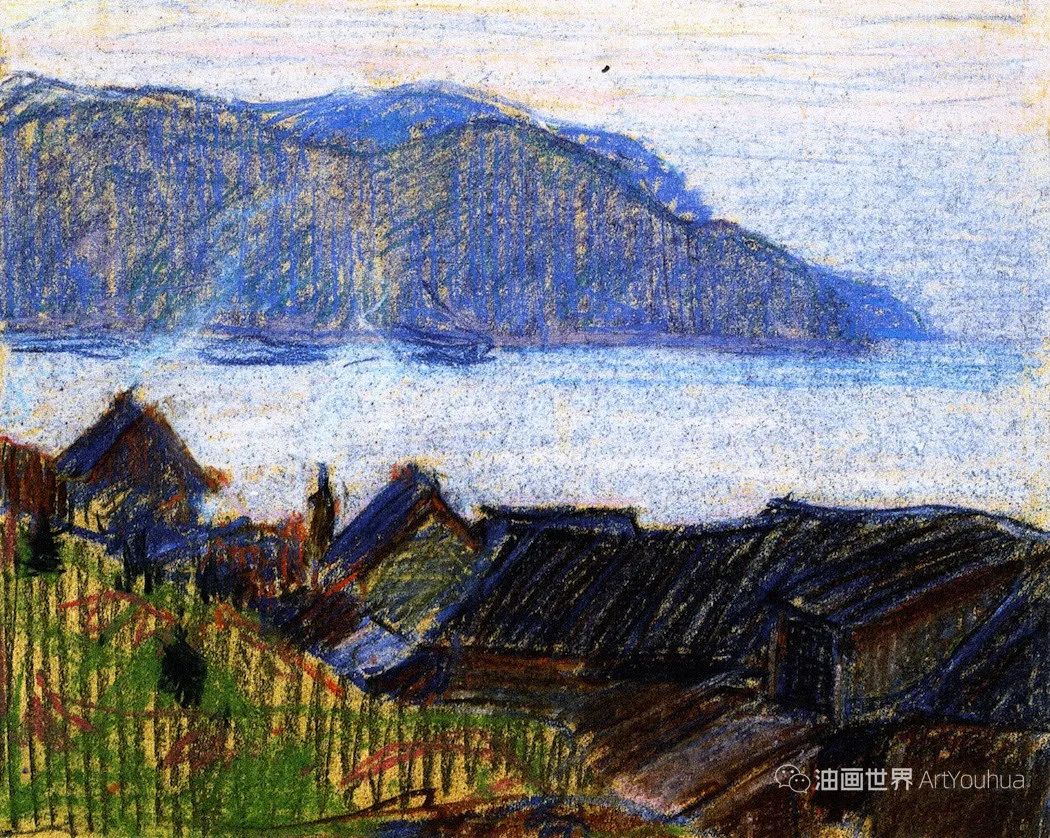 让人耳目一新的风景画,这用色太优美了! 让人耳目一新的风景画,这用色太优美了!