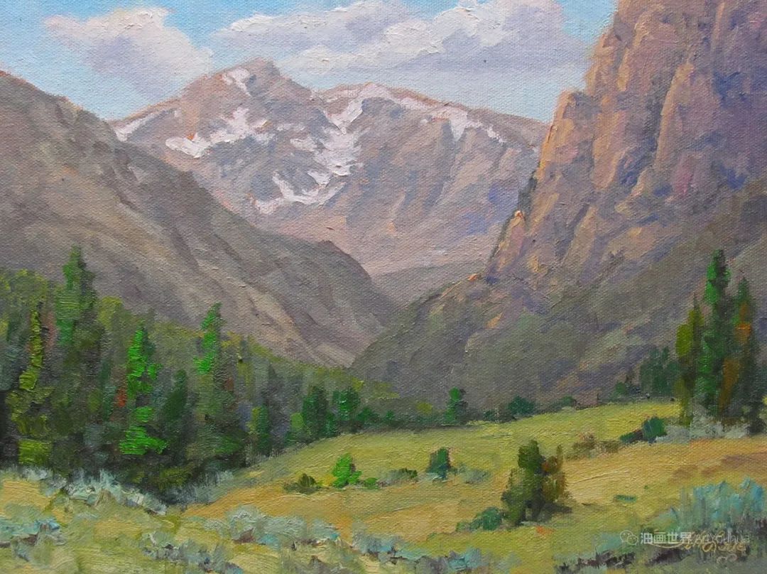 美丽风景油画，美国画家杰夫·洛夫作品