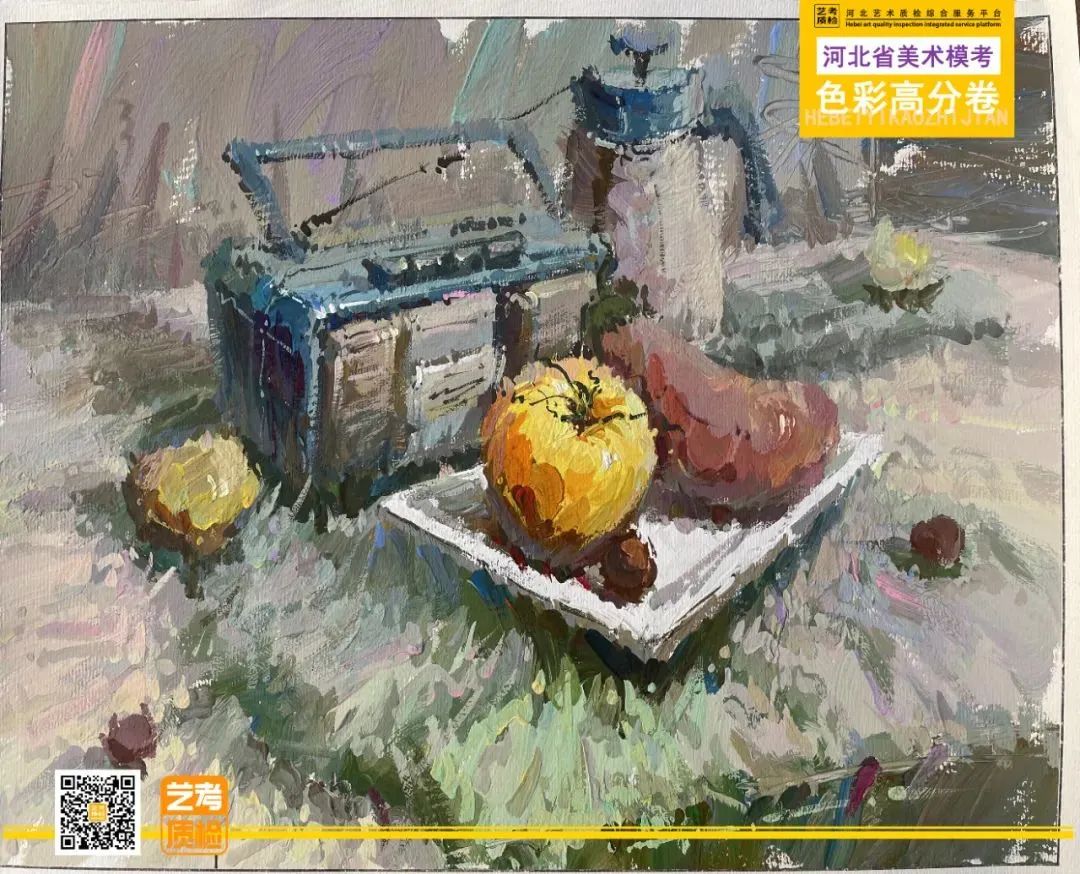 河北省2023届美术四模，素描、色彩和速写高分卷！
