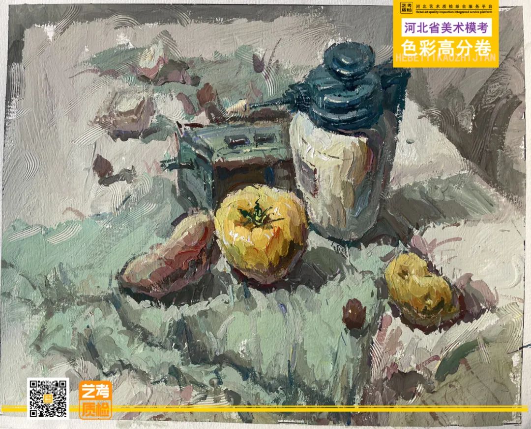 河北省2023届美术四模，素描、色彩和速写高分卷！
