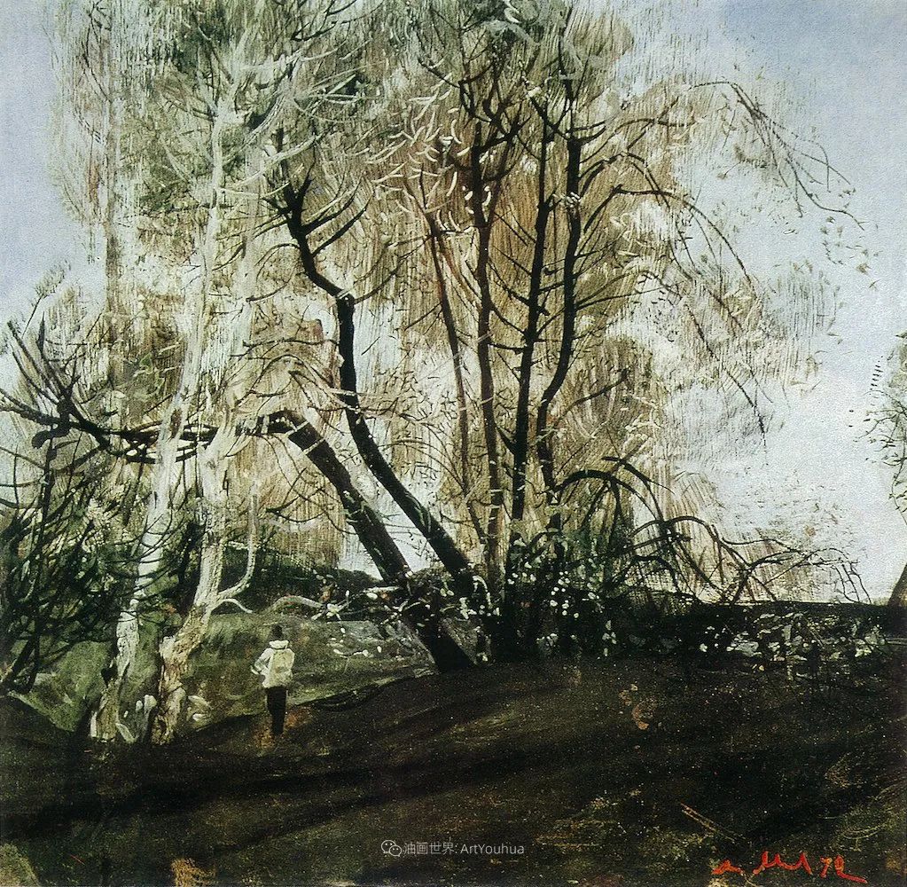 油画语言的绘画性探索，梅尔尼科夫作品欣赏