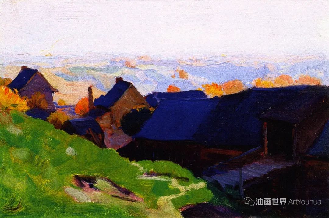 让人耳目一新的风景画,这用色太优美了! 让人耳目一新的风景画,这用色太优美了!