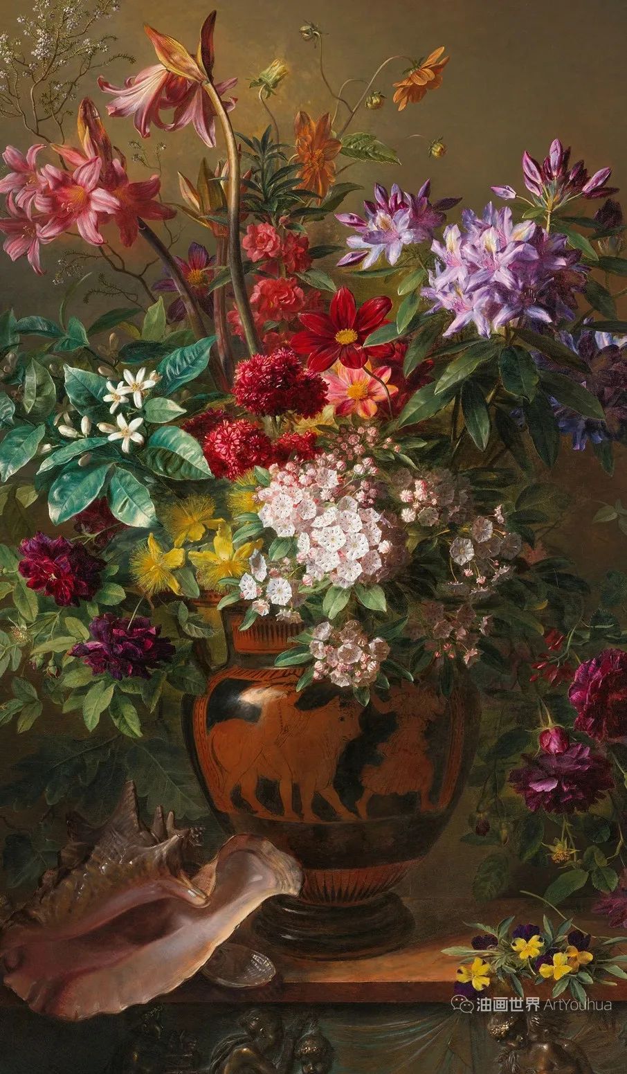19世纪著名的荷兰花卉画家——乔治·范·奥斯