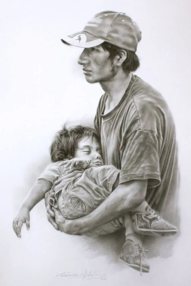 秘鲁画家伊达尔戈素描，超现实主义的风格！