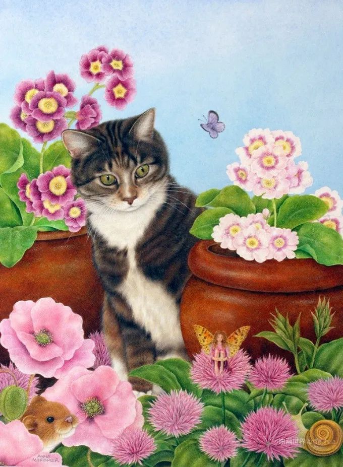 安妮·莫蒂默：最好的英国当代猫咪画家之一