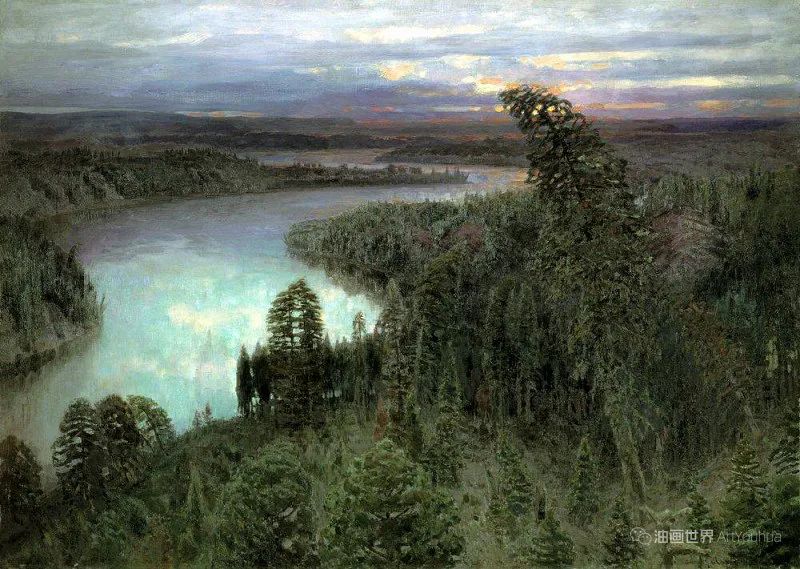 俄罗斯风景画家，阿波利纳里·瓦斯涅佐夫作品