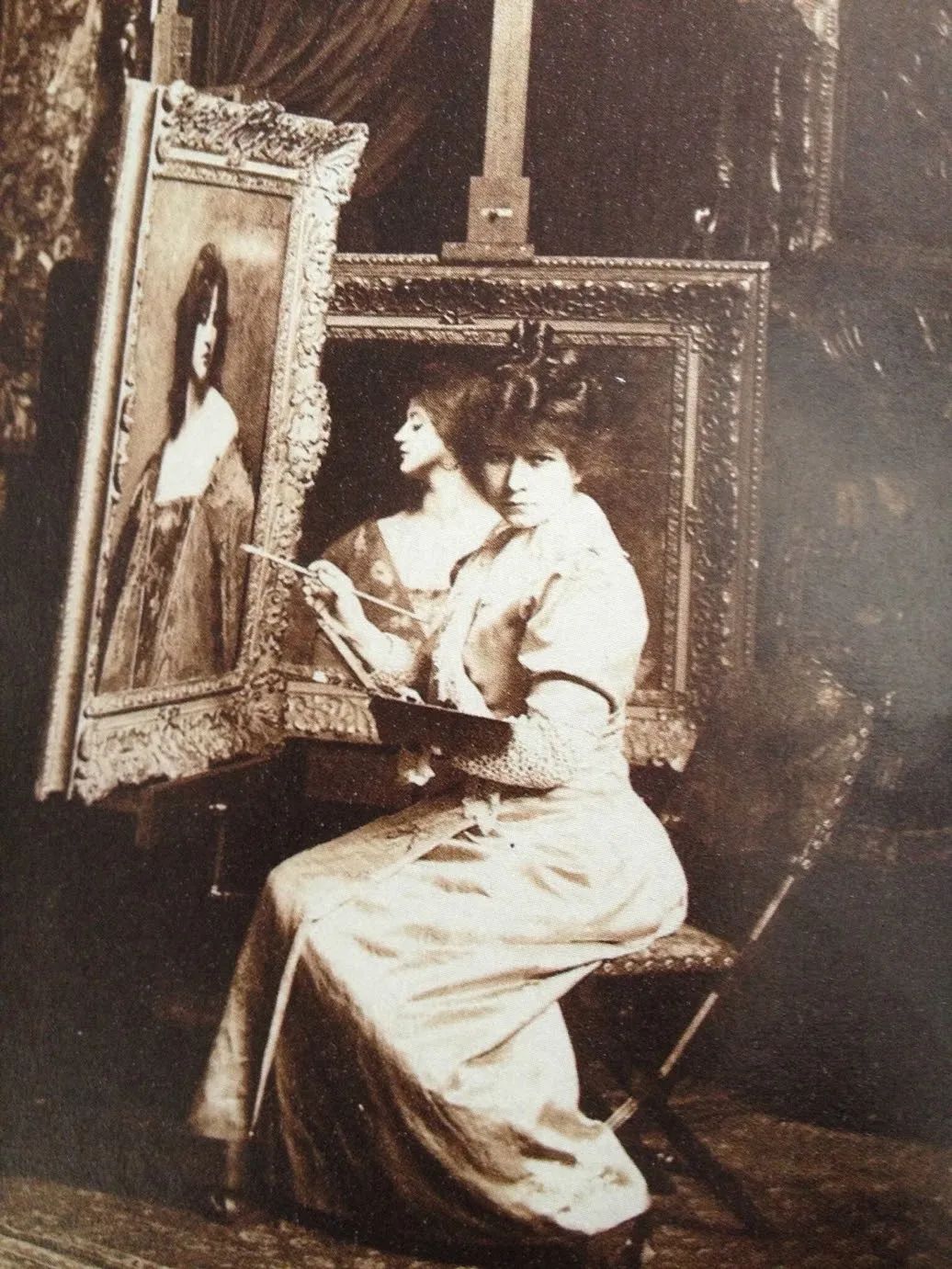 那个时代受重视的女肖像画家，可惜晚年精神失常！