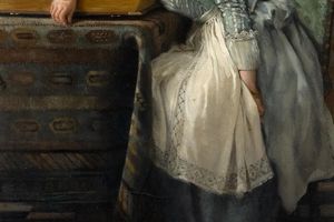 高度感性的家庭主题油画，英国画家劳拉·阿尔玛·塔德玛作品