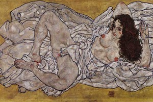 席勒 斜躺的女人 Reclining Woman