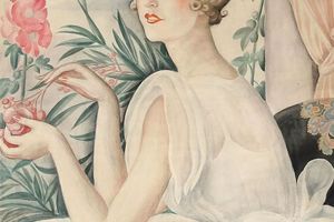 Gerda Wegener 葛尔妲·魏格纳 城市女性绘画作品欣赏下载