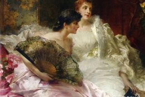 19世纪德国画家 Conrad Kiesel 康拉德·凯塞尔  人物油画作品欣赏下载