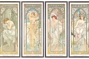 国宝级插画师艺术家鼻祖 Alphonse Mucha 阿尔丰斯·穆夏 插画作品欣赏