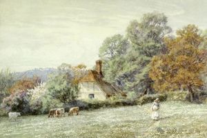 维多利亚时代最优秀的女画家 Helen Allingham 海伦·阿林厄姆作品欣赏下载