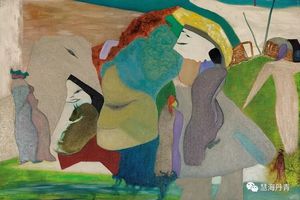 梁斌油画作品高清素材下载