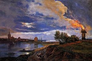 挪威山水画之父 Johan Christian Dahl  约翰·克里斯蒂安·达尔 风景油画作品下载