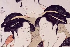 浮世绘三杰：喜多川歌麿和他的美人图高清素材打包下载