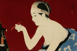 伊东深水（ Ito Shinsui 1898-1972)美人浮世绘作品欣赏下载