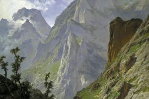 西班牙画家 Carlos·de·Haes 卡洛斯·德斯·海斯 风景油画作品欣赏下载