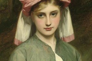 英国艺术家 Charles Sillem Lidderdale 查尔斯·西勒姆·利德代尔 佳人油画作品欣赏