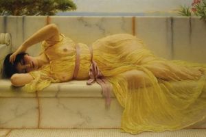 John William Godward 约翰·威廉·戈德沃德人体油画作品高清素材欣赏下载